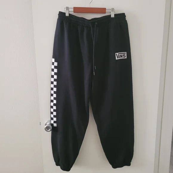 🔥Vans Black and White Checkered Joggers - Picture 1 of 6